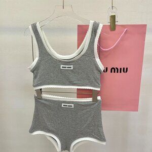 Miu Miu elegant two-piece swimsuit (without padding) Size S
